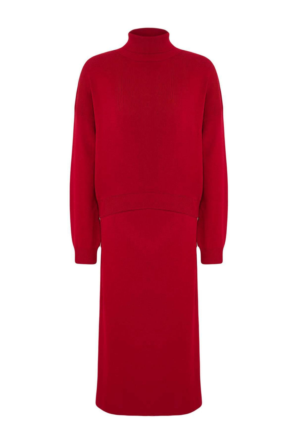 Kahverengi Bal?kc? Yaka Etekli Triko Alt-Ust Tak?m TWOAW24AU00035 - Trendyolmilla фото 13