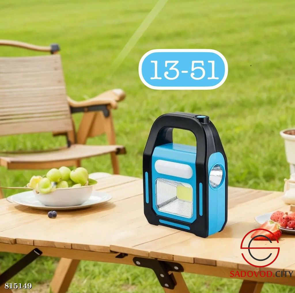 Кемпинговый фонарь LED USB солнечный