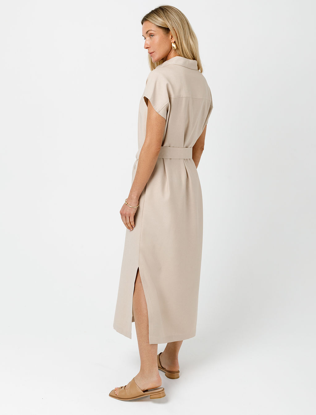 VILATTE / Платье-рубашка из плотного лиоцелла фото 5