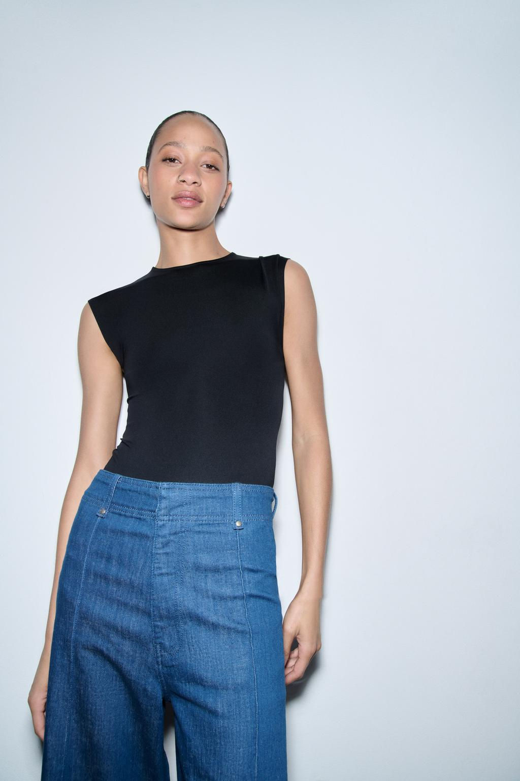 ZW COLLECTION WIDE-LEG HIGH-WAIST JEANS - Zara фото 17