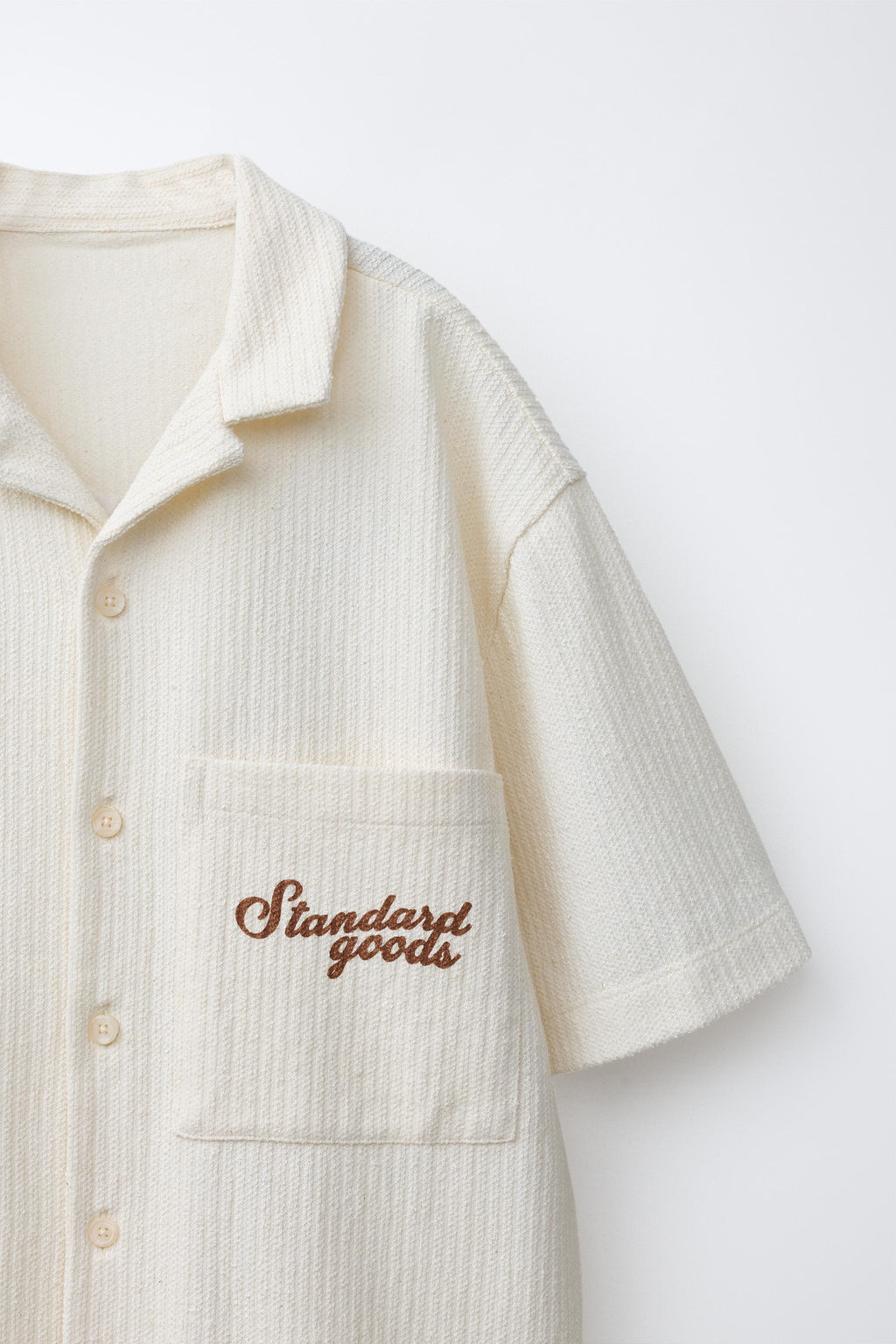 CAMISA TEXTURA TEXTO / Crudo - Zara фото 3