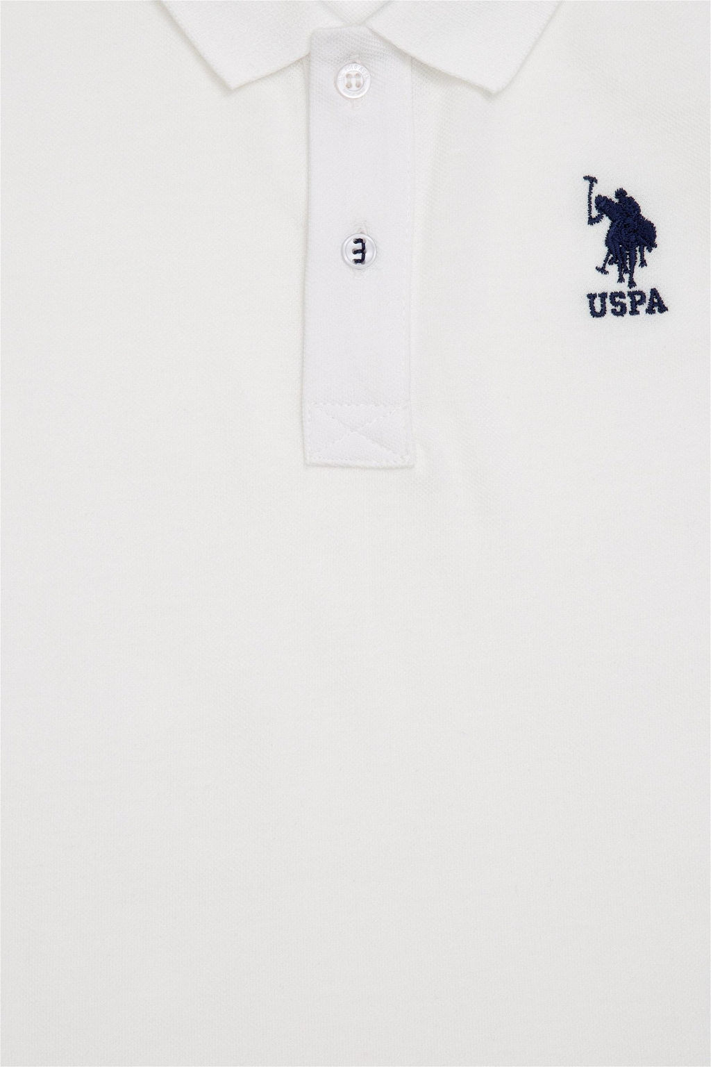 Белая футболка с воротником-поло для мальчика - U.s. polo assn фото 3