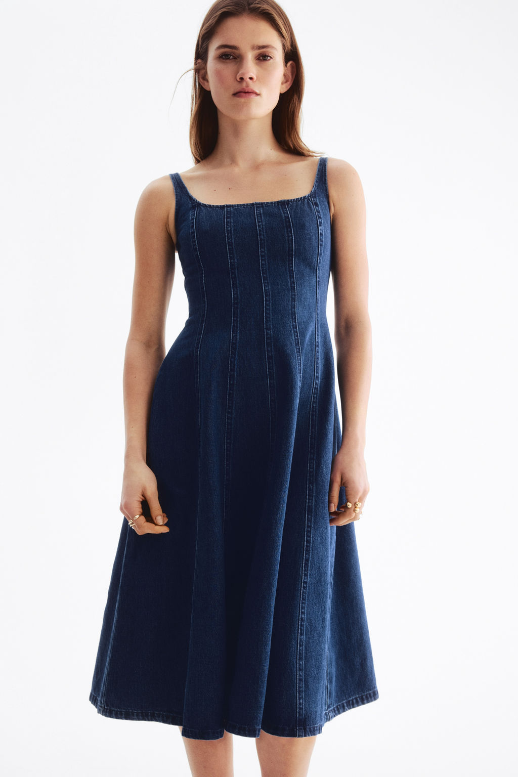Vestido denim midi - H&m фото 3