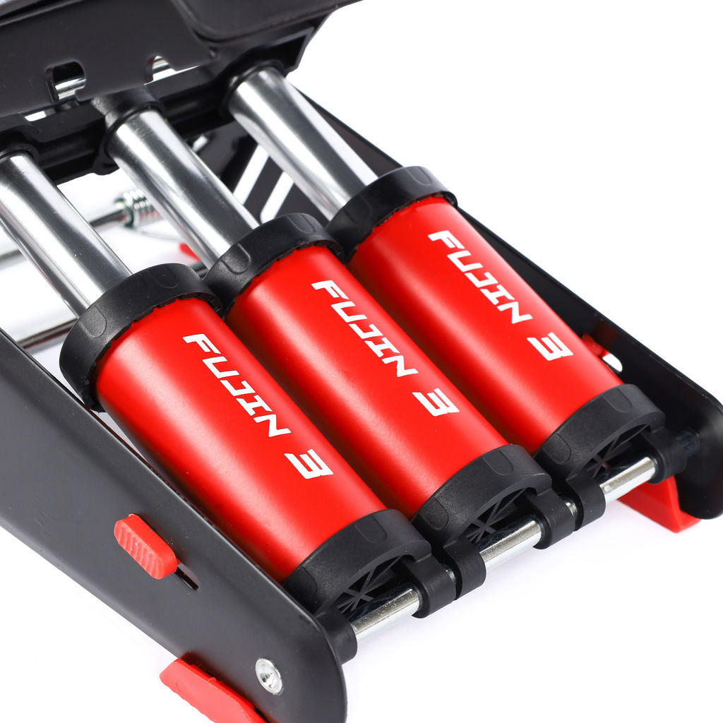 Насос ножной с манометром COMIRON FUJIN 3, стальная рама, стальной цилиндр Presta-Schrader-Dunlop, 8,3 бар. Три поршня. /уп 10 - Галеонтрейд фото 9