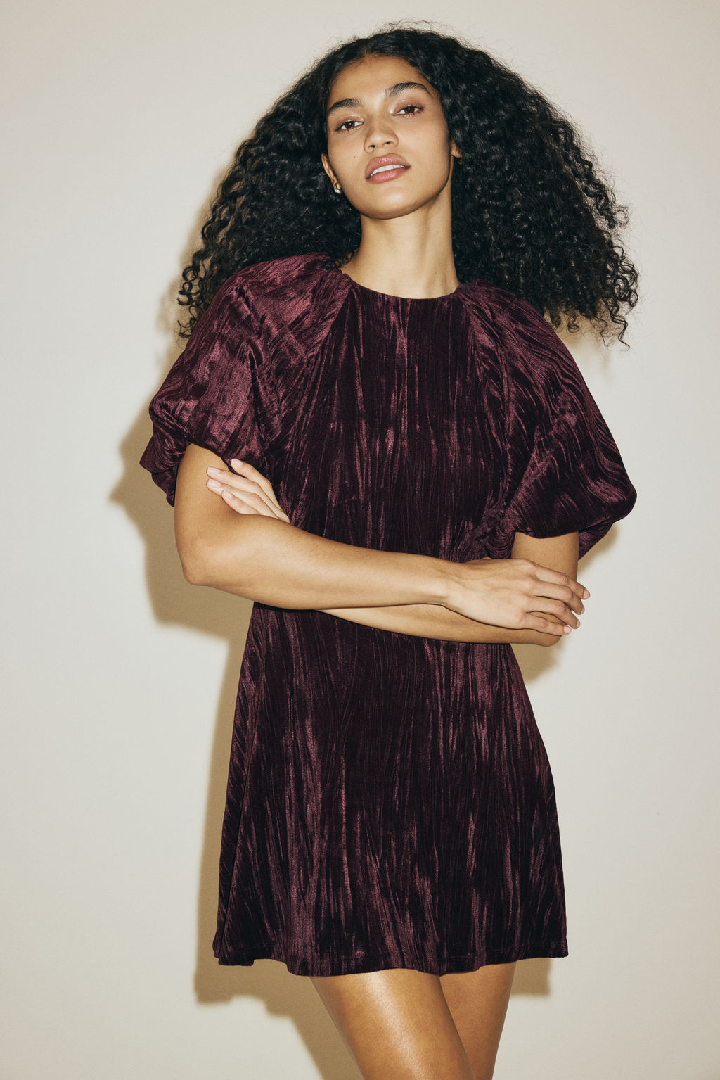 Vestido con mangas globo - H&m фото 4