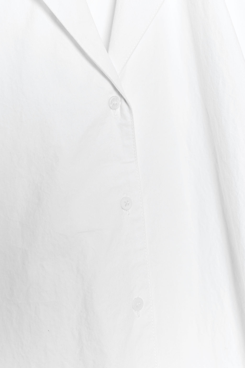 VESTIDO CAMISERO MANGA CORTA ZW COLLECTION / Blanco - Zara фото 6