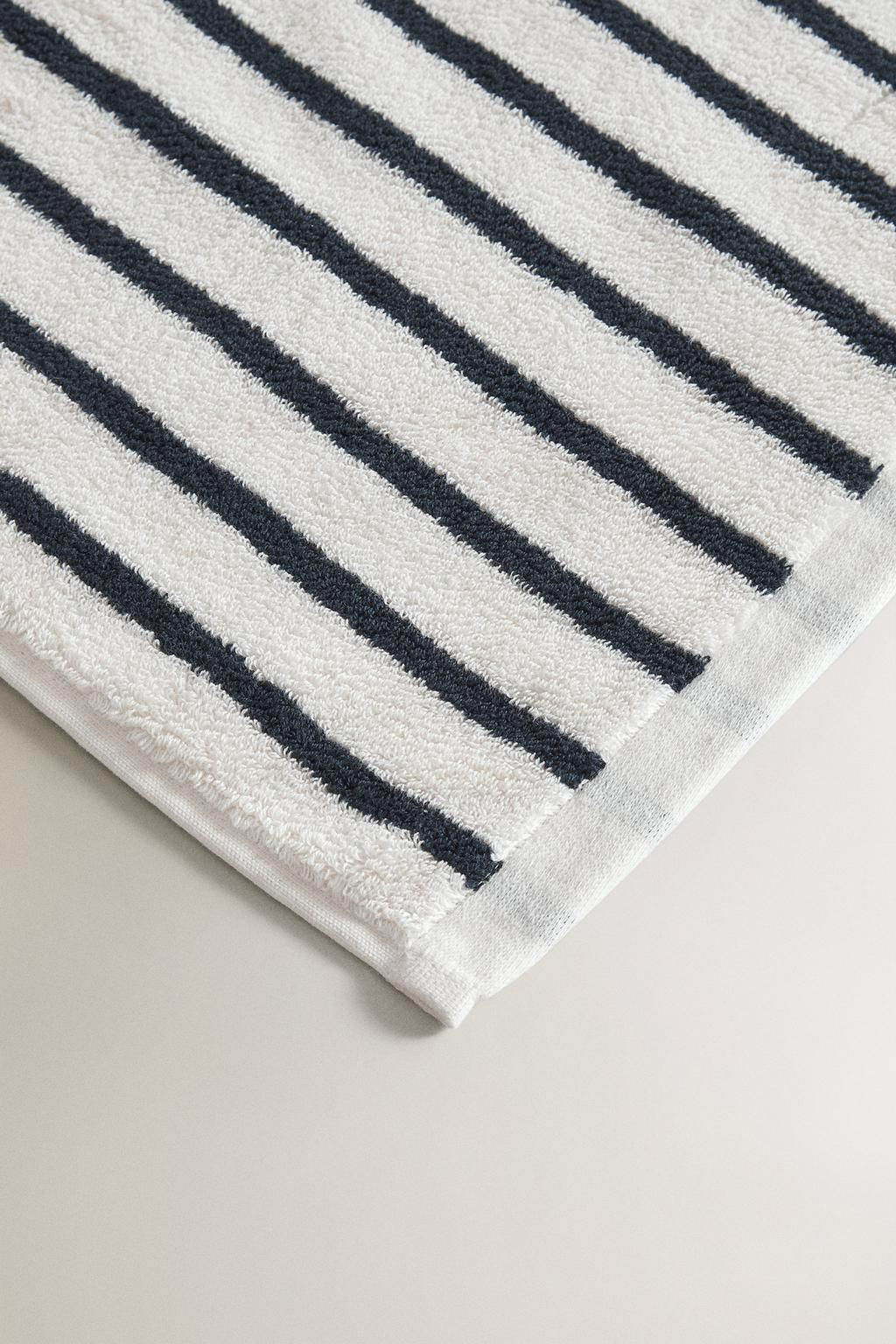 HIGH GSM STRIPED BATH TOWEL - Zara фото 9