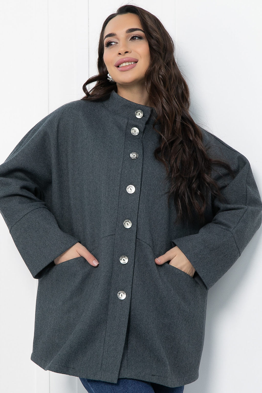 Жакет Вместе навсегда (темно-серый) Б12804-4М - Lt collection фото 6