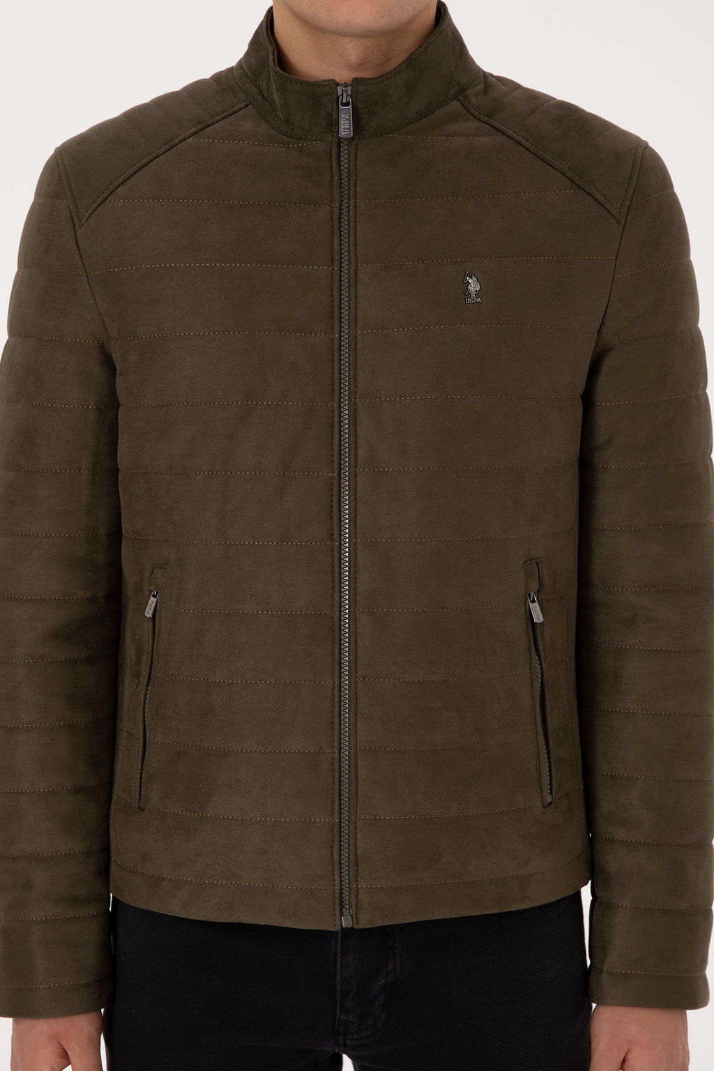 Erkek Haki Deri Ceket - U.s. polo assn фото 6