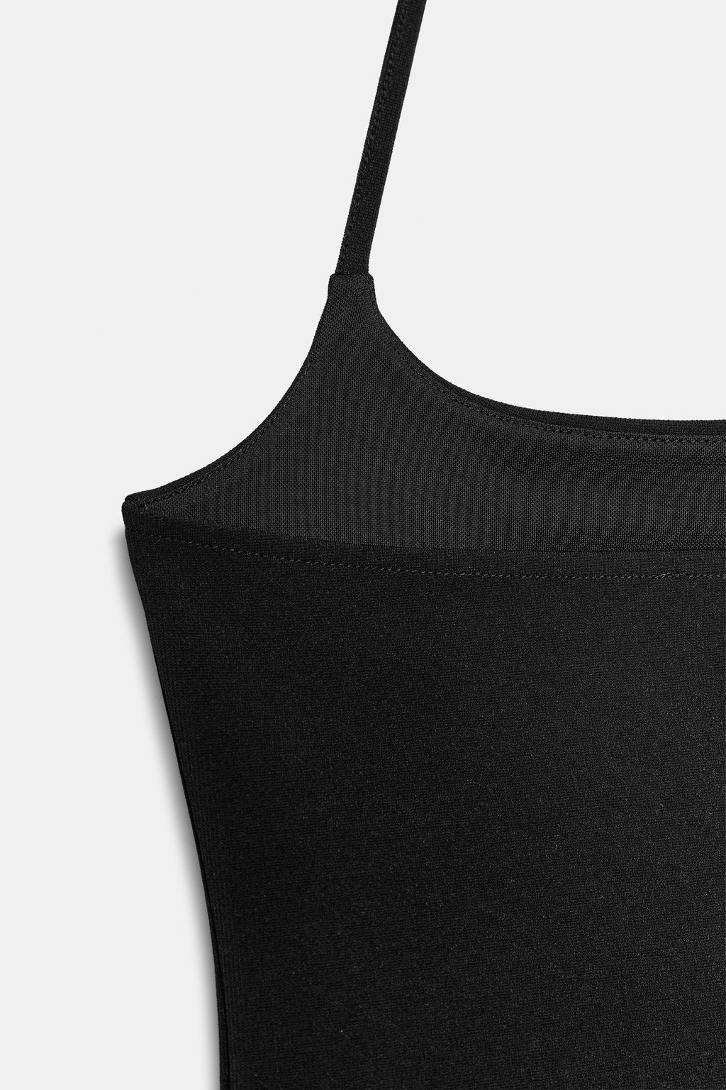 TOP HALTER PUNTO STRETCH / Negro - Zara фото 6