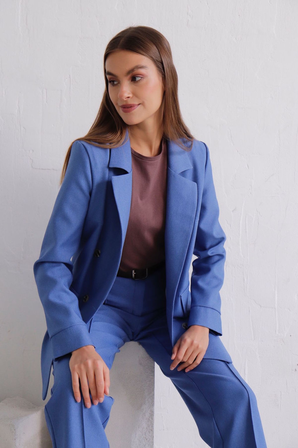 11834 Брюки со стрелками голубые - Martichelli фото 3