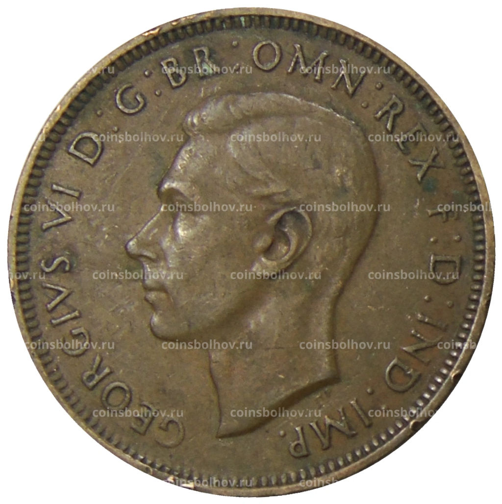 1/2 пенни 1938 года Австралия