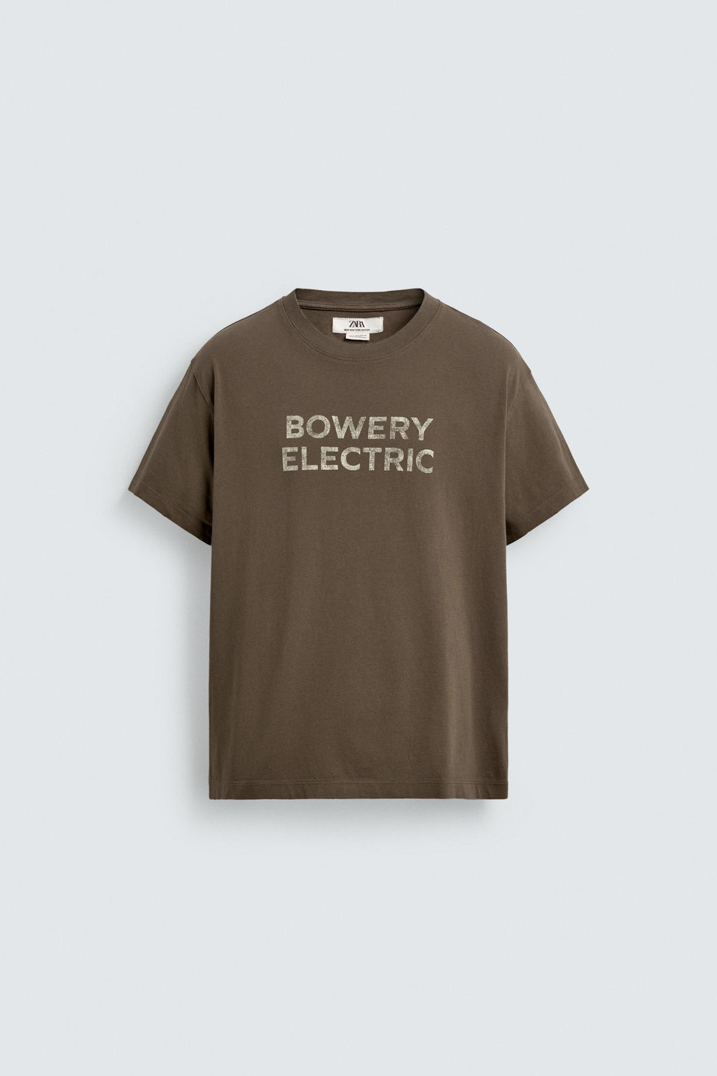 FADED TEXT BOXY FIT T-SHIRT - Zara фото 7