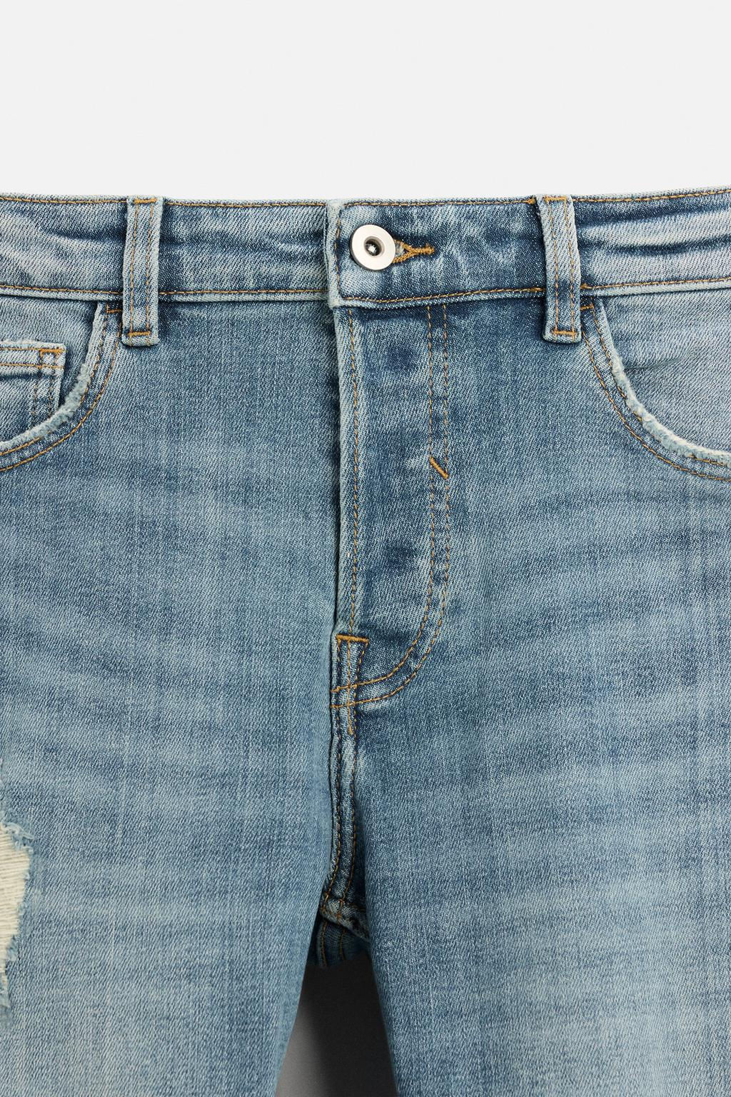 RIPPED SKINNY FIT JEANS - Zara фото 8