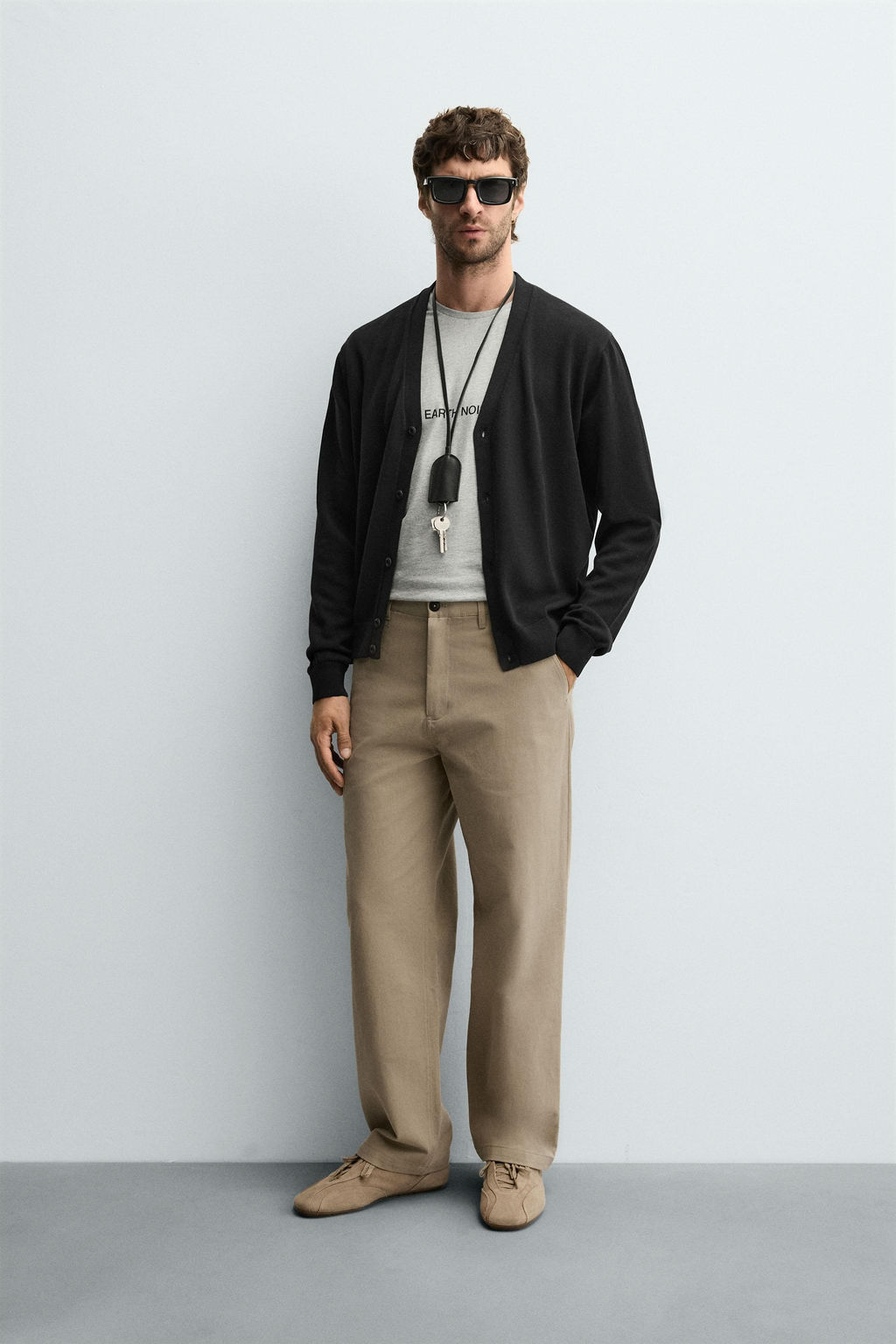 STRAIGHT-LEG CHINO TROUSERS