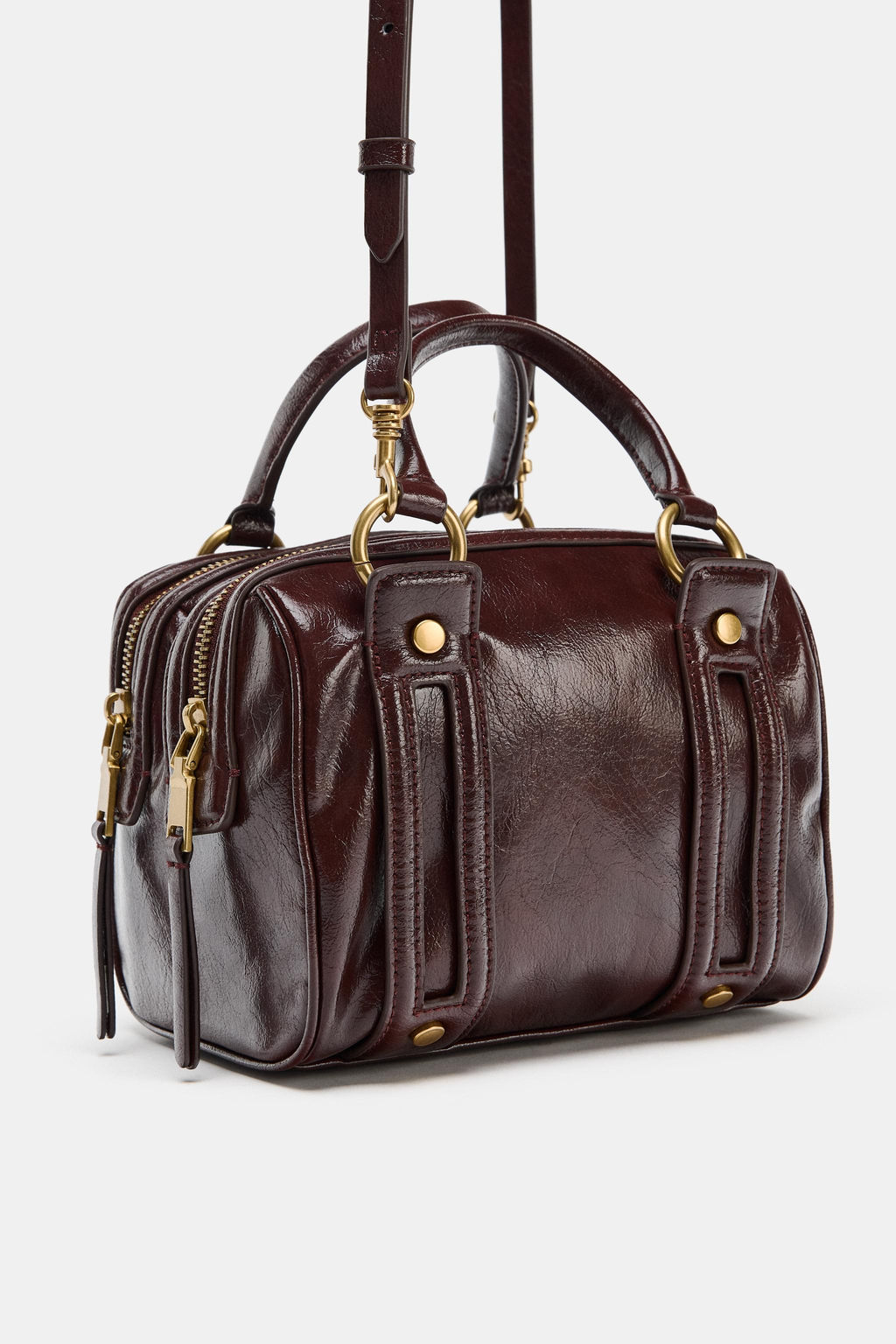 HANDBAG WITH METALLIC DETAILS - Zara фото 4