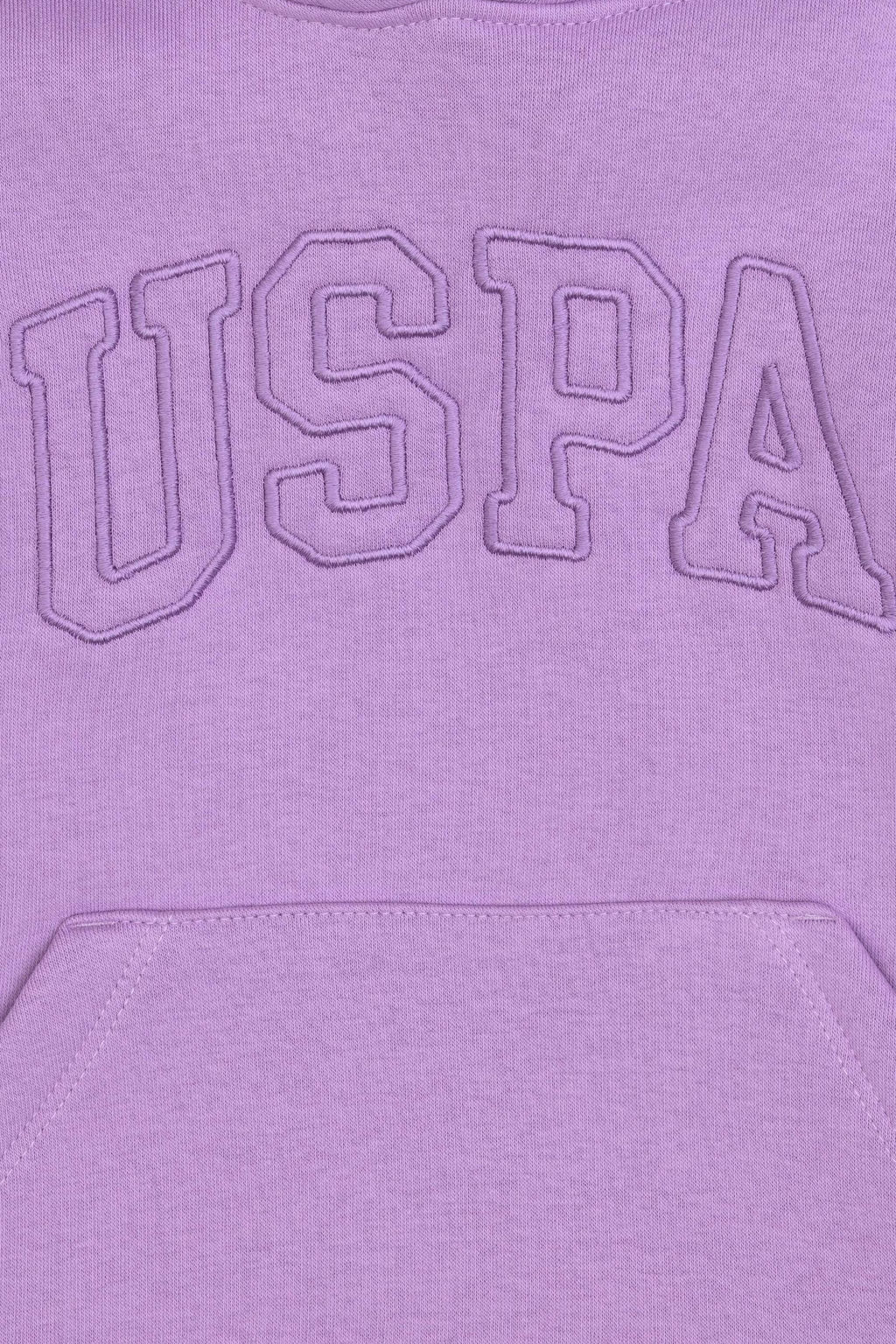 K_z _ocuk Lila Basic Kap__onlu _ardonlu Basic Sweatshirt Sepette S_rpriz _ndirim - U.s. polo assn фото 3