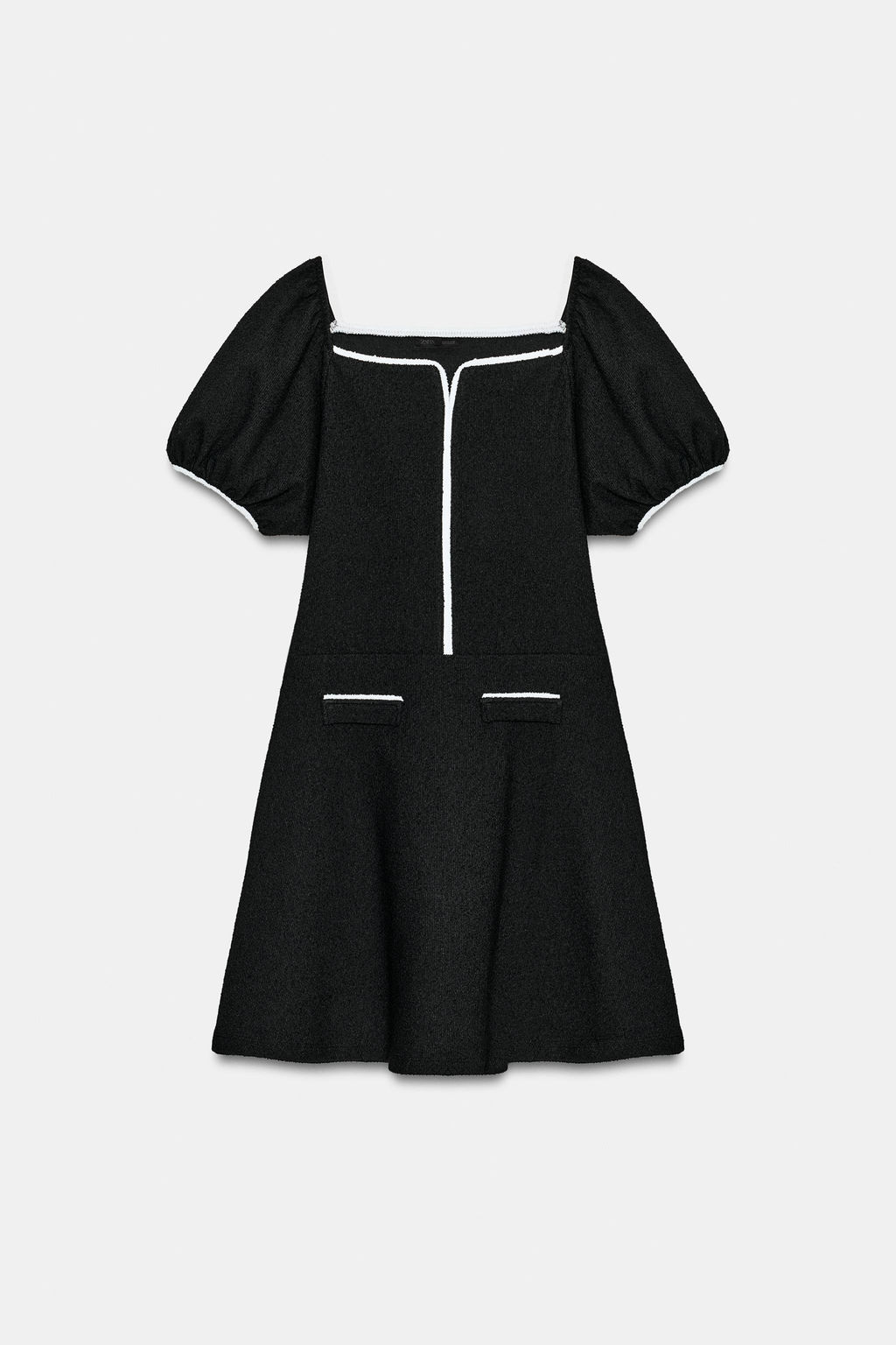 CONTRAST BOUCL_ DRESS - Zara фото 7