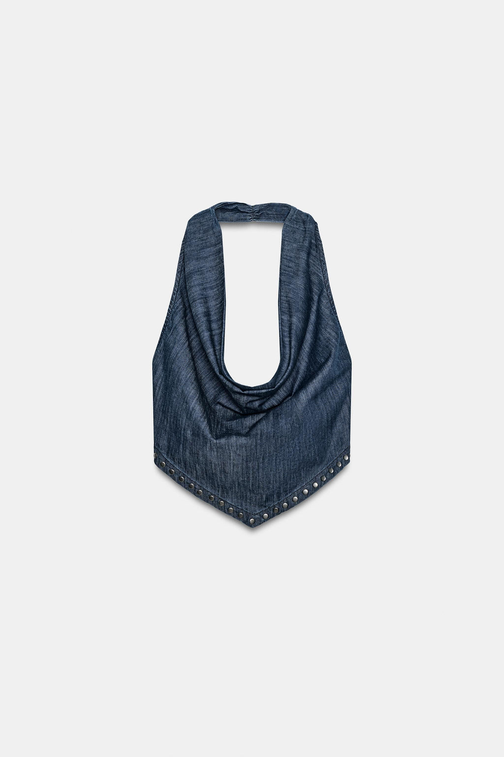 TOP HALTER TACHAS ESPALDA DESCUBIERTA / Azul - Zara фото 5