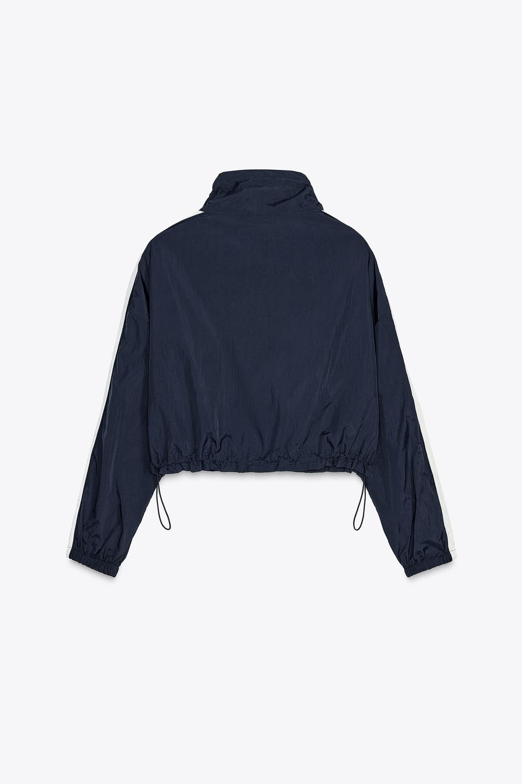 CROPPED JACKET WITH SIDE STRIPES - Zara фото 6