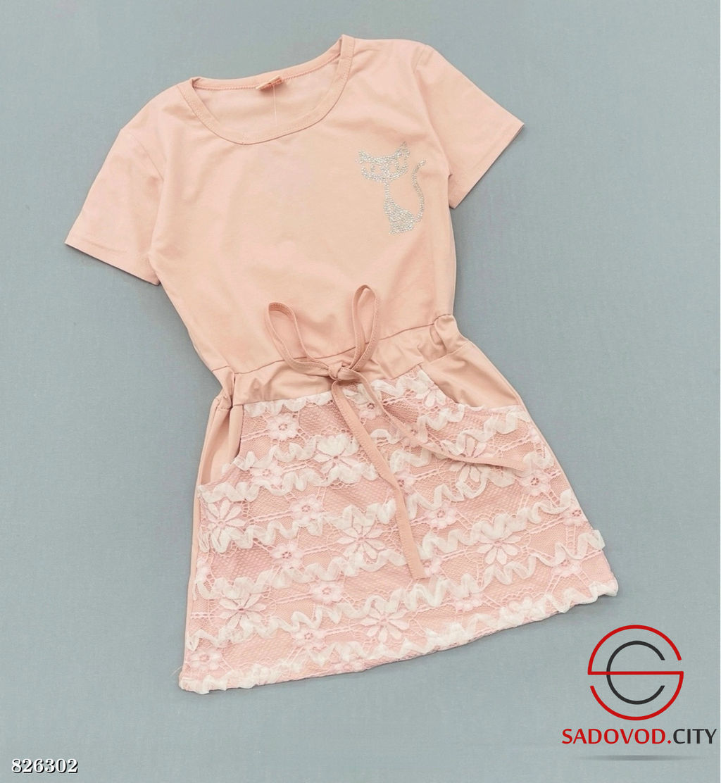 Платье для девочки из хлопка