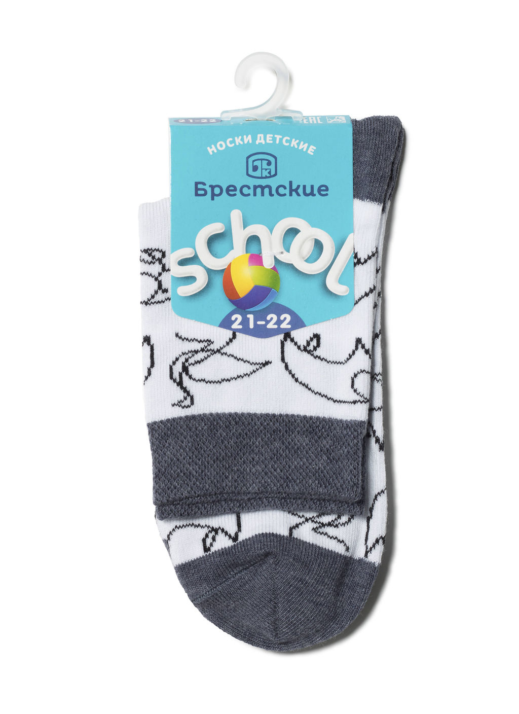 Цена за 2 пары. Носки классические Брестские SCHOOL 3081 (с рисунком) - Conte elegant фото 2
