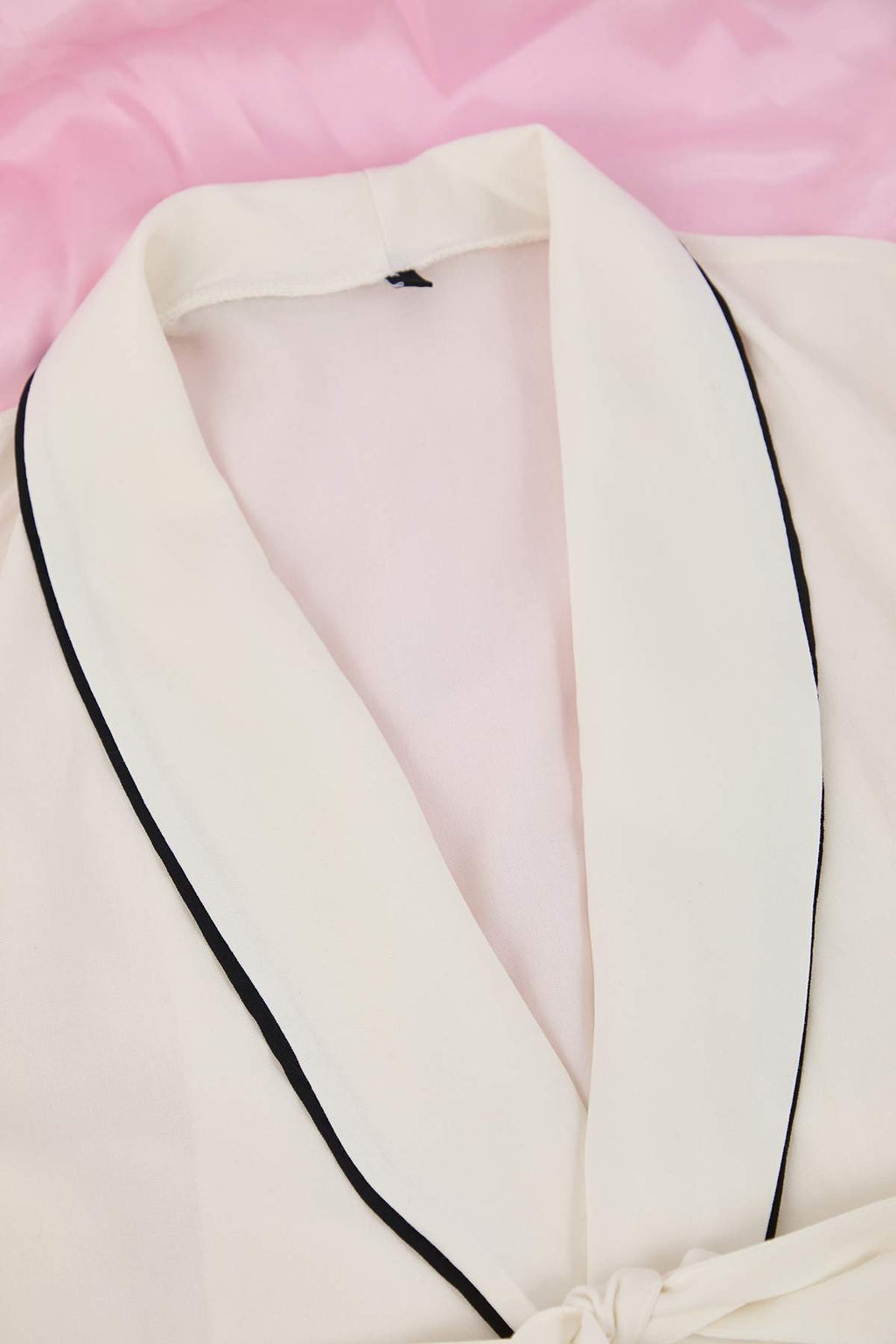 Trendyolmilla Bej Kusakl? Biye Detayl? Kruvaze Viskon Hamile Dokuma Pijama Tak?m? THMAW22PT1109  фото 52