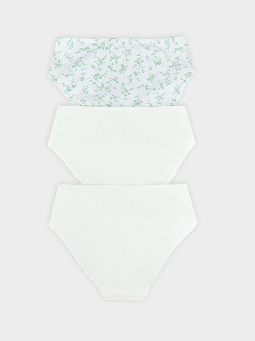 Трусы женские макси мультипак (3 шт.) белые с цветочками цветочки на белом 412075-3 - Mark formelle фото 7