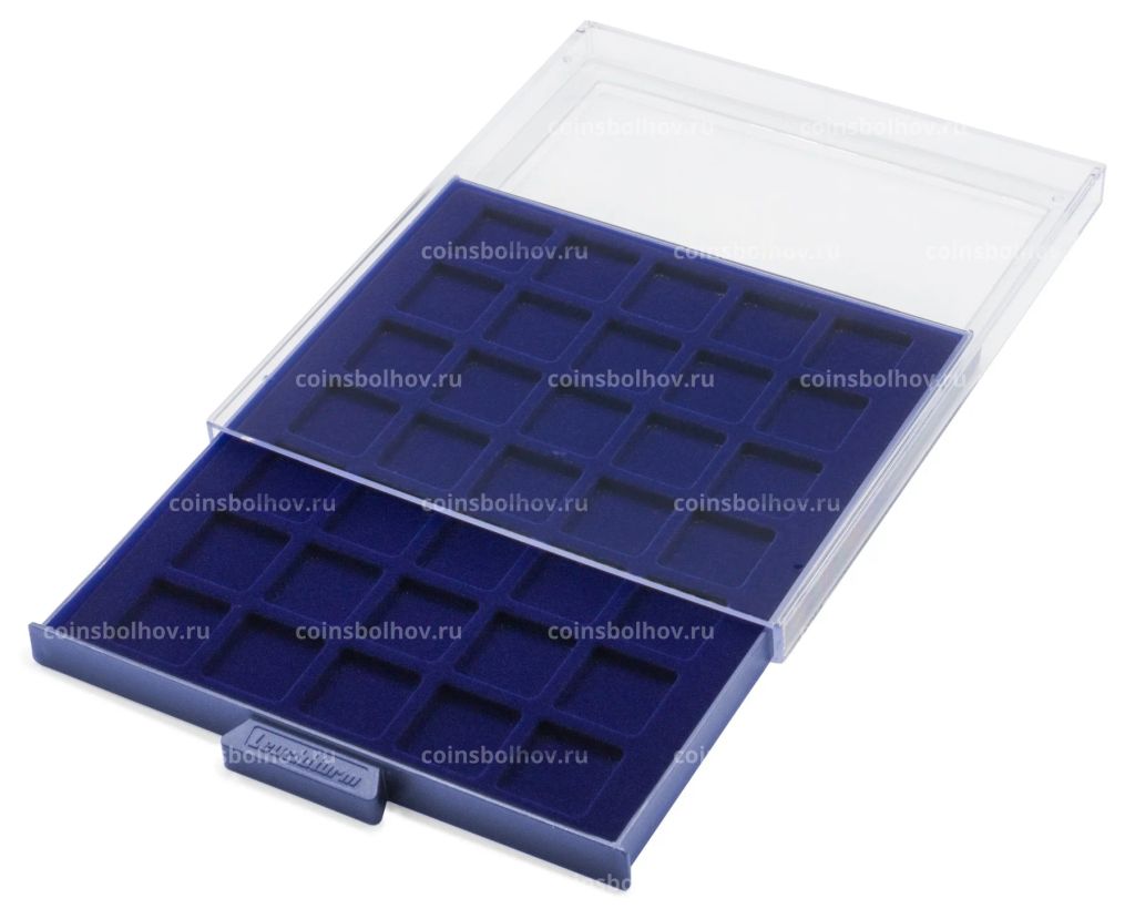 Кассета SMART на 35 квадратных ячеек для хранения и презентации монет диаметром до 27 мм LEUCHTTURM 302460