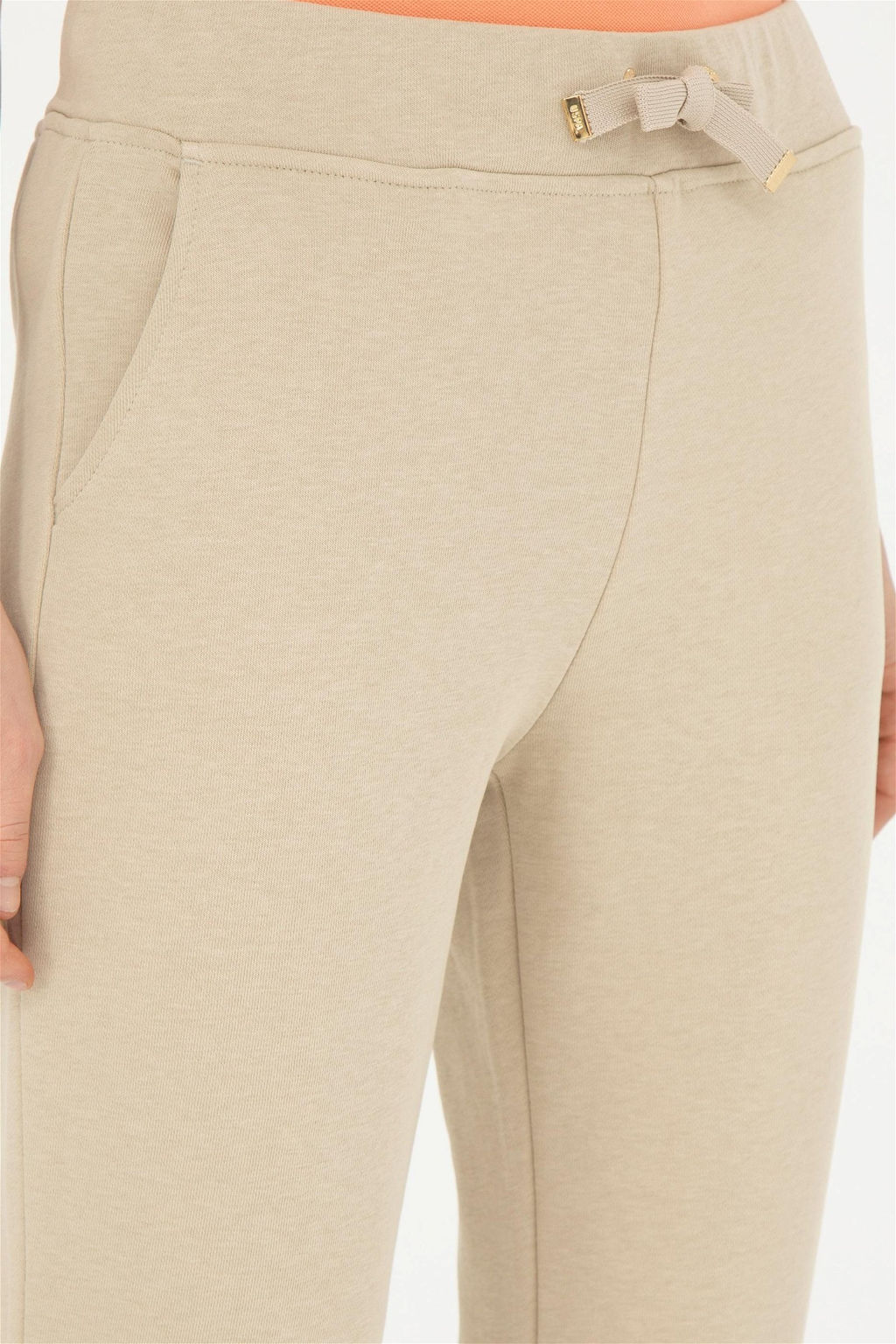 Женские легкие спортивные штаны цвета хаки - U.s. polo assn фото 5