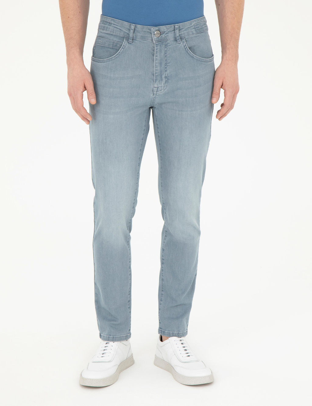 A__k Mavi Slim Fit Jean Pantolon