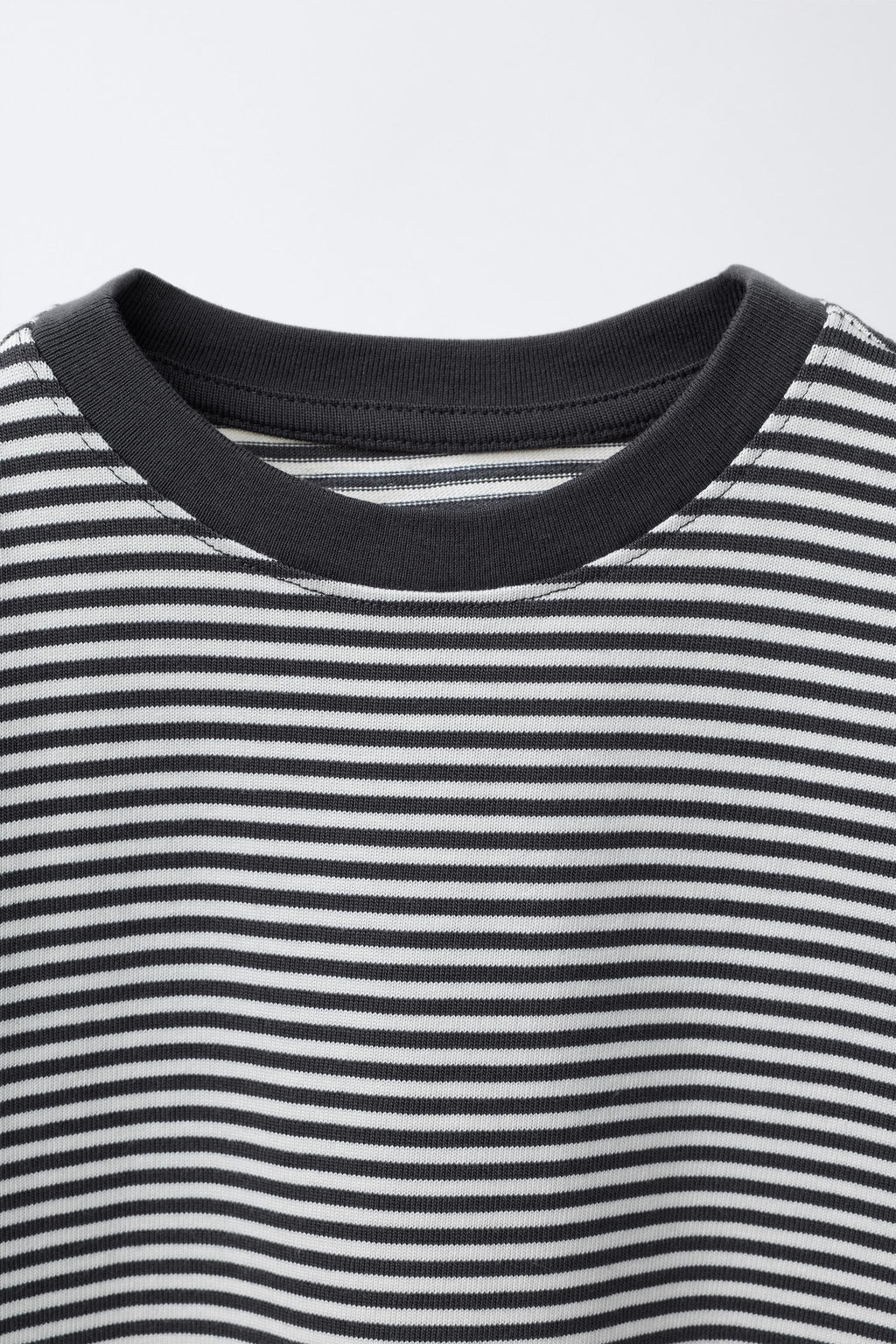 HEAVYWEIGHT STRIPED T-SHIRT WITH EMBROIDERED TEXT - Zara фото 8