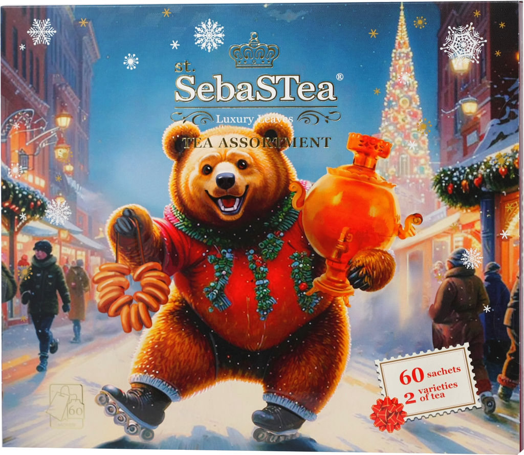 SebaSTea. Новый год. Ассорти Медведь карт.упаковка, 60 пак.