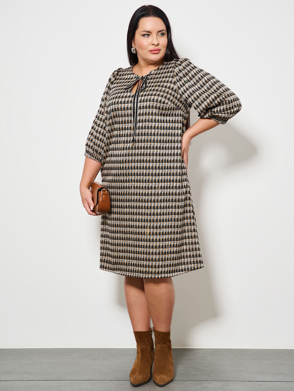 Платье 0218-2 чёрный кварц - Dora фото 98