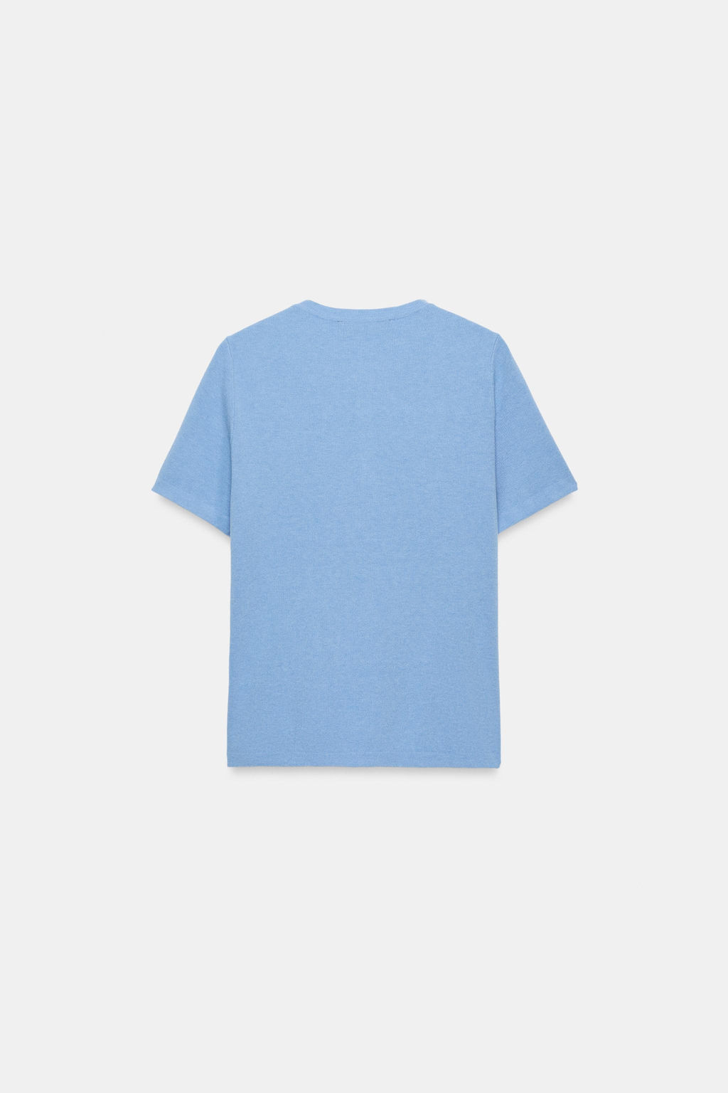 TOP PUNTO BOTONES / Azul claro