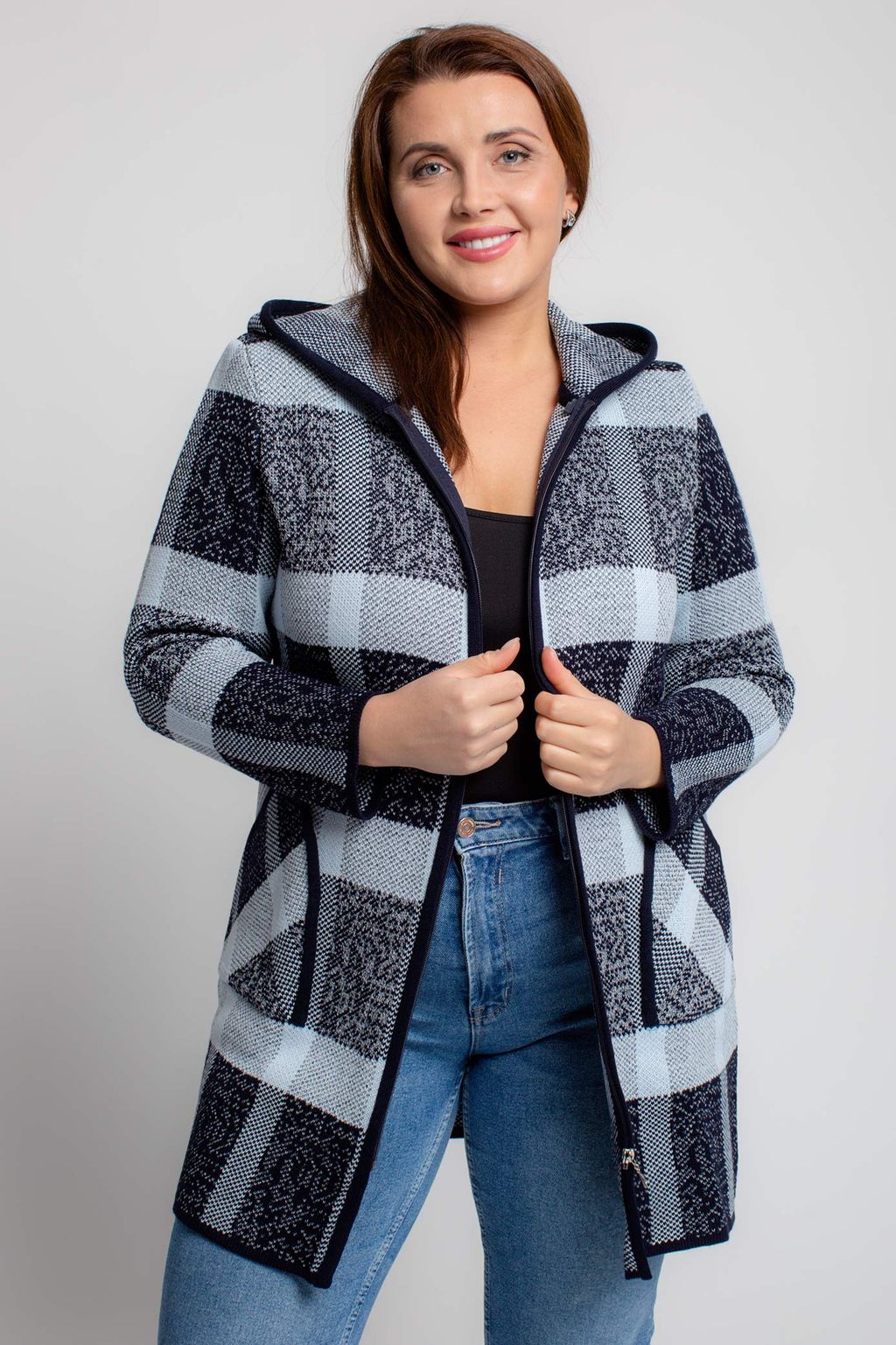 Кардиган Д 2838/сине-голубой (2155) - Текстильная мануфактура фото 3