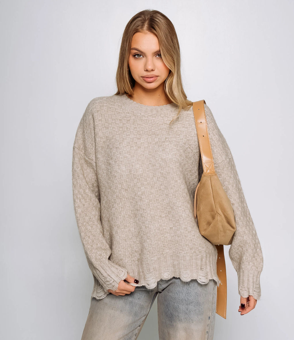 Джемпер #КТ6138 (1), бежевый