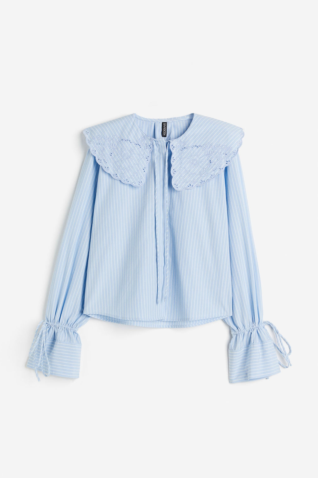 Blusa de popelina con bordado ingles - H&m фото 5