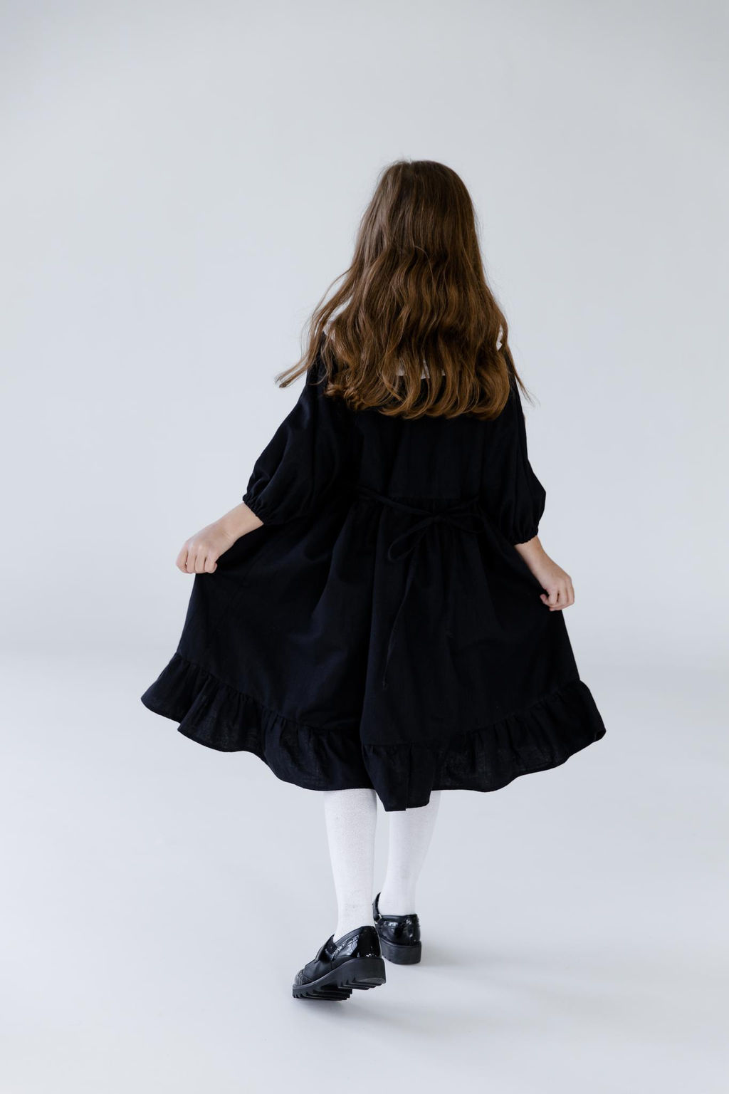 Л23-7 платье для девочки НИКОЛЬ черный