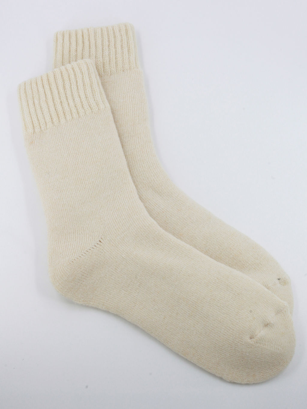 Носки р.35-40 Шерстяные Пух Кремовые - Krumpy фото 6