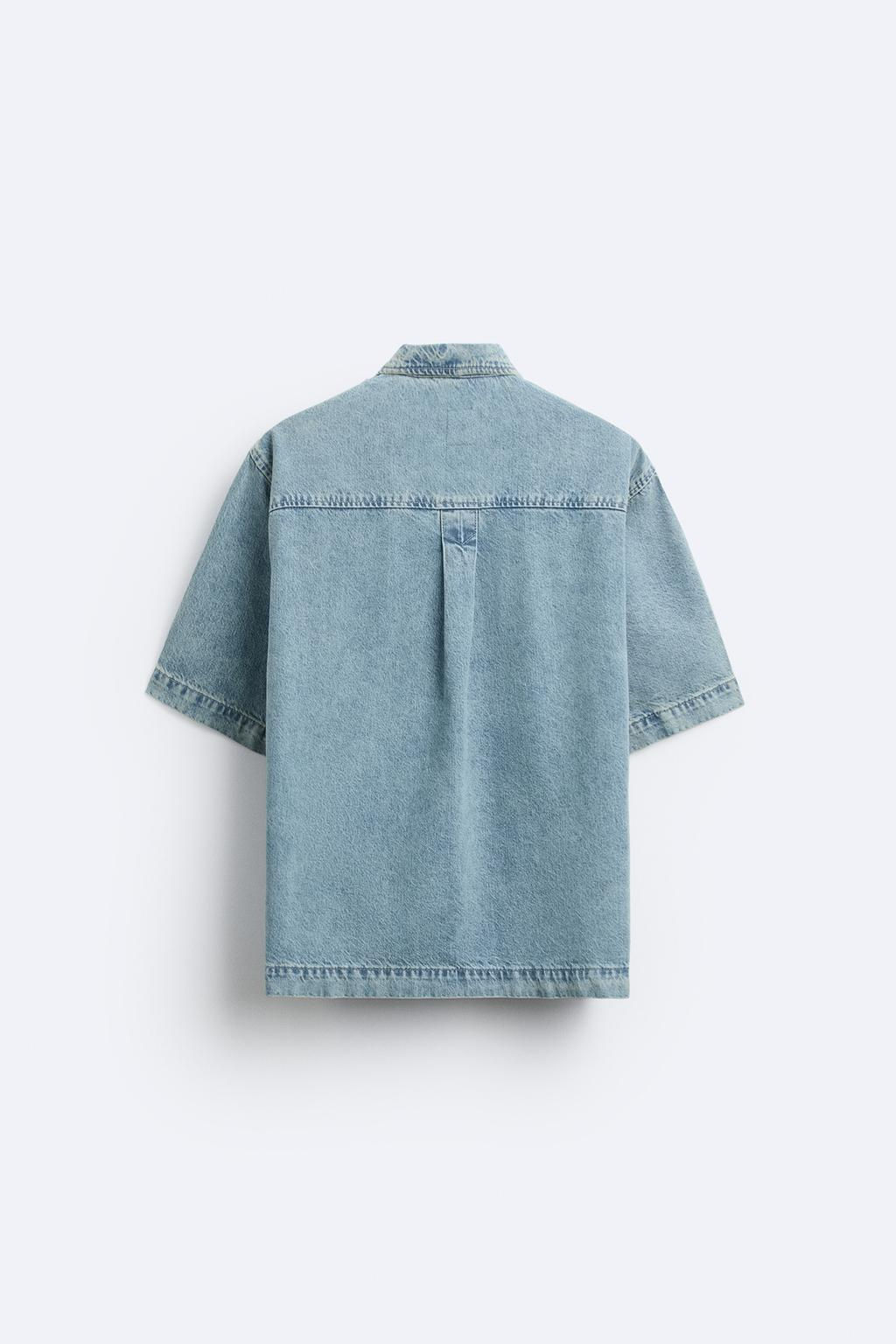BOXY FIT DENIM GOMLEK - Zara фото 7
