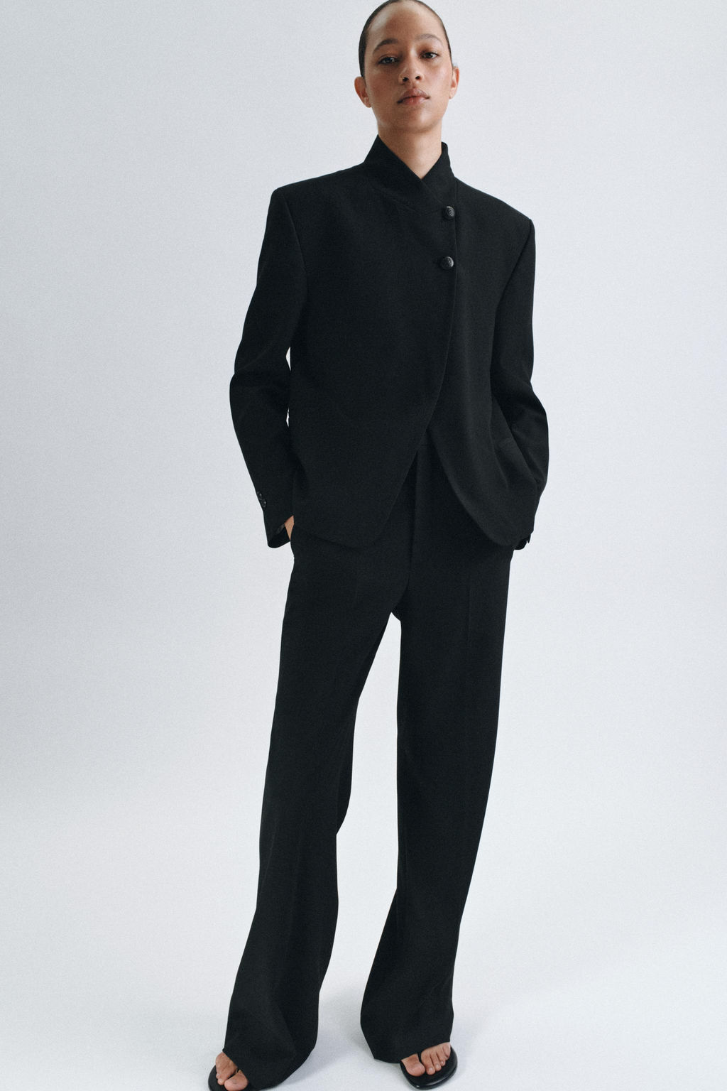 ZW COLLECTION HIGH-WAIST WIDE-LEG TROUSERS - Zara фото 13