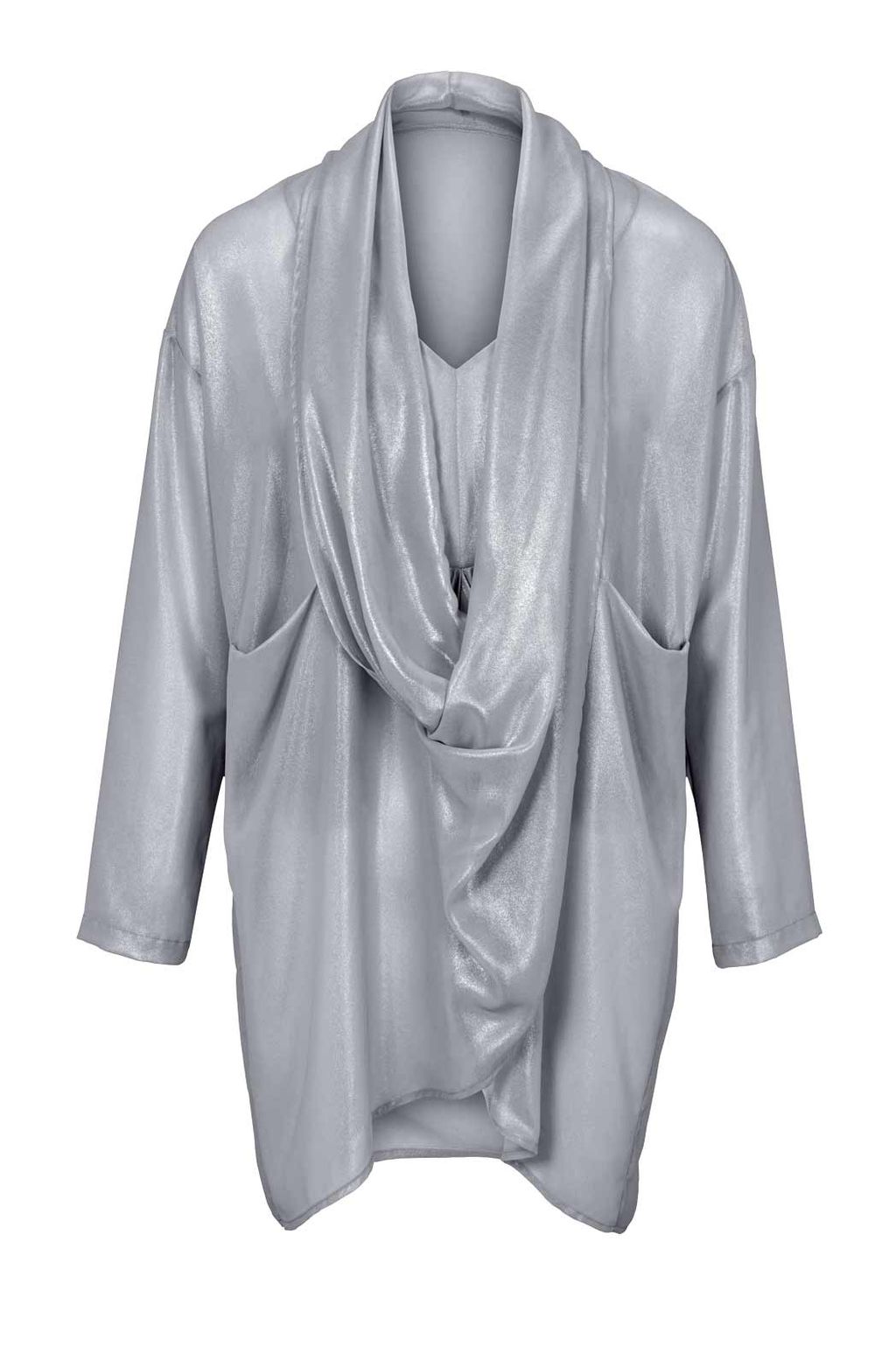 Блузка, серебристая - Ashley brooke фото 2