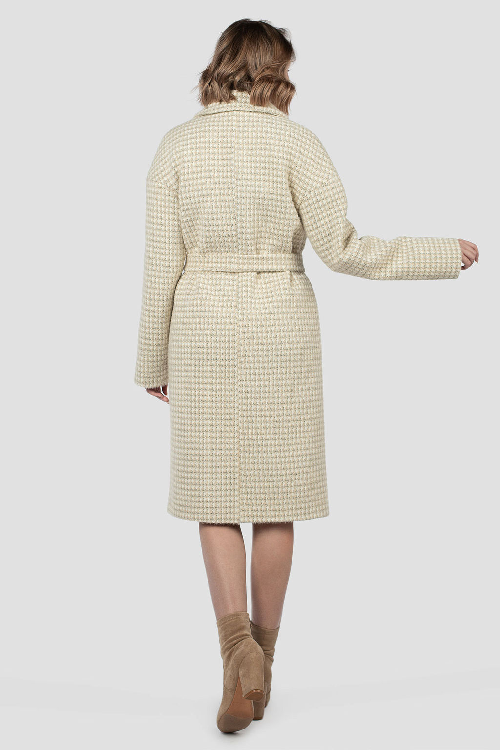 01-12116 Пальто женское демисезонное (пояс) - El podio фото 6