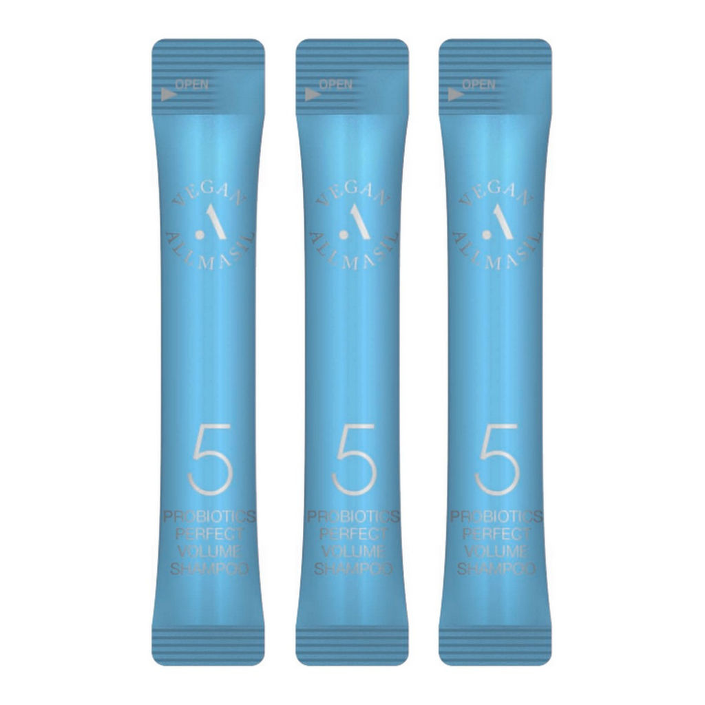 AllMasil Шампунь для объёма волос с пробиотиками / Vegan 5 Probiotics Perfect Volume Shampoo Stick Pouch, 20 шт. х 8 мл