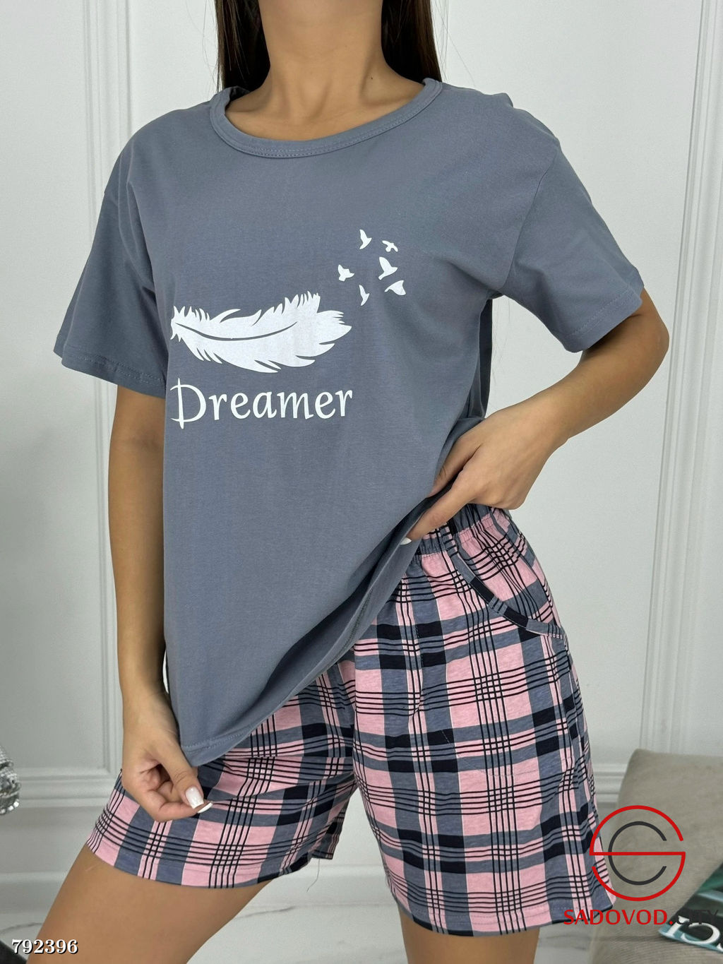 пижама женская с шортами - Bruno фото 2