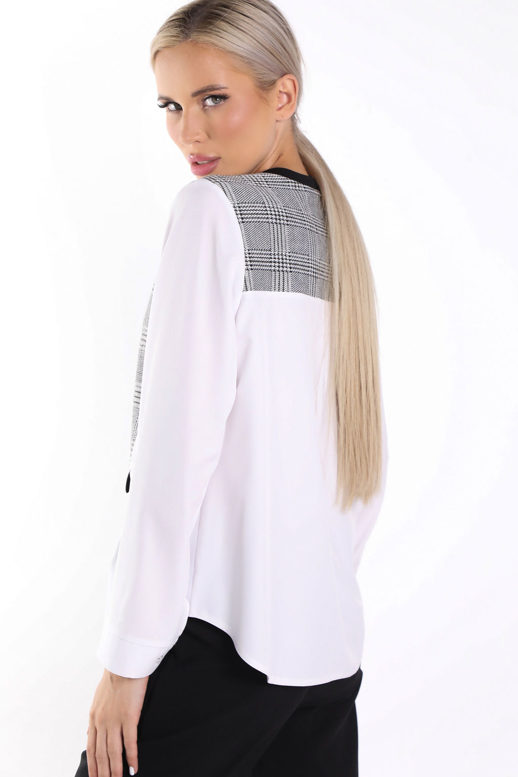 Блуза Кристи (белая) - Эльза фото 5