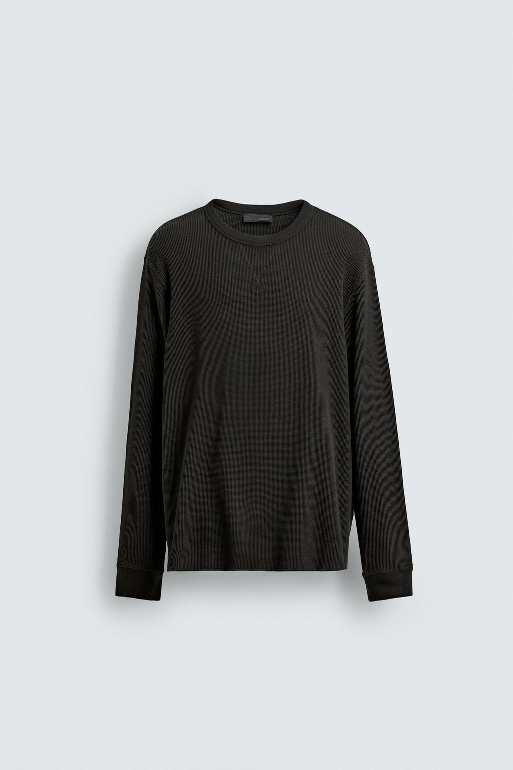 WAFFLE-KNIT TEXTURE T-SHIRT - Zara фото 7