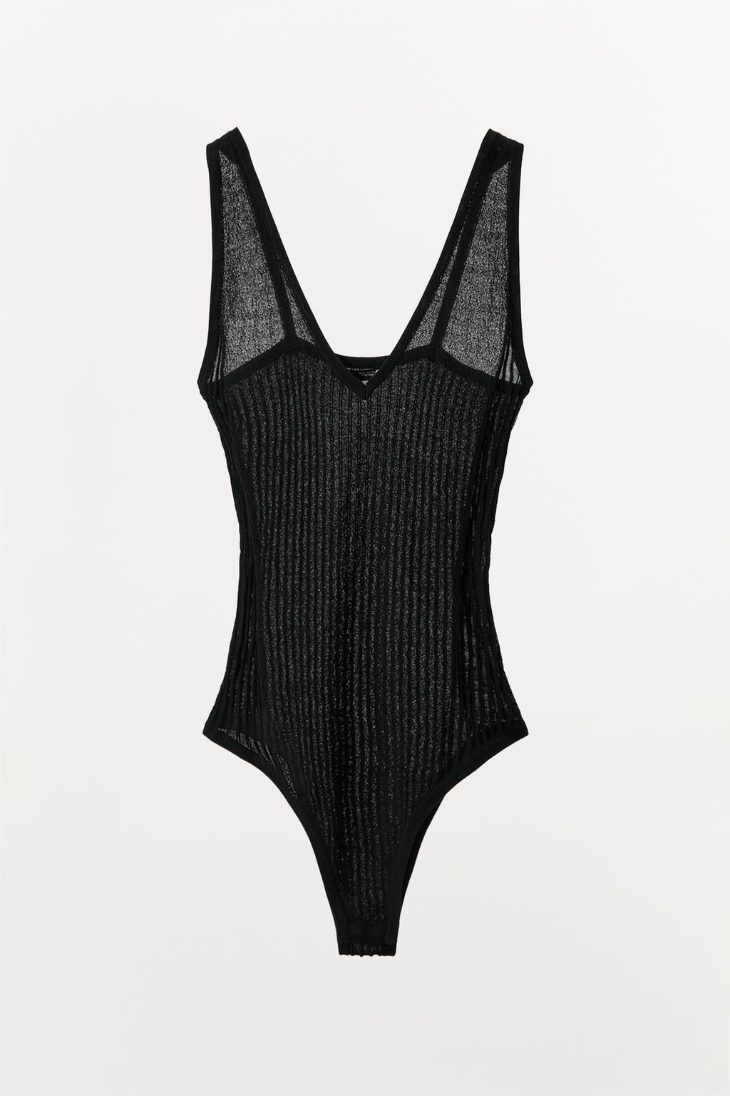 PLEATED KNIT BODYSUIT - Zara фото 5