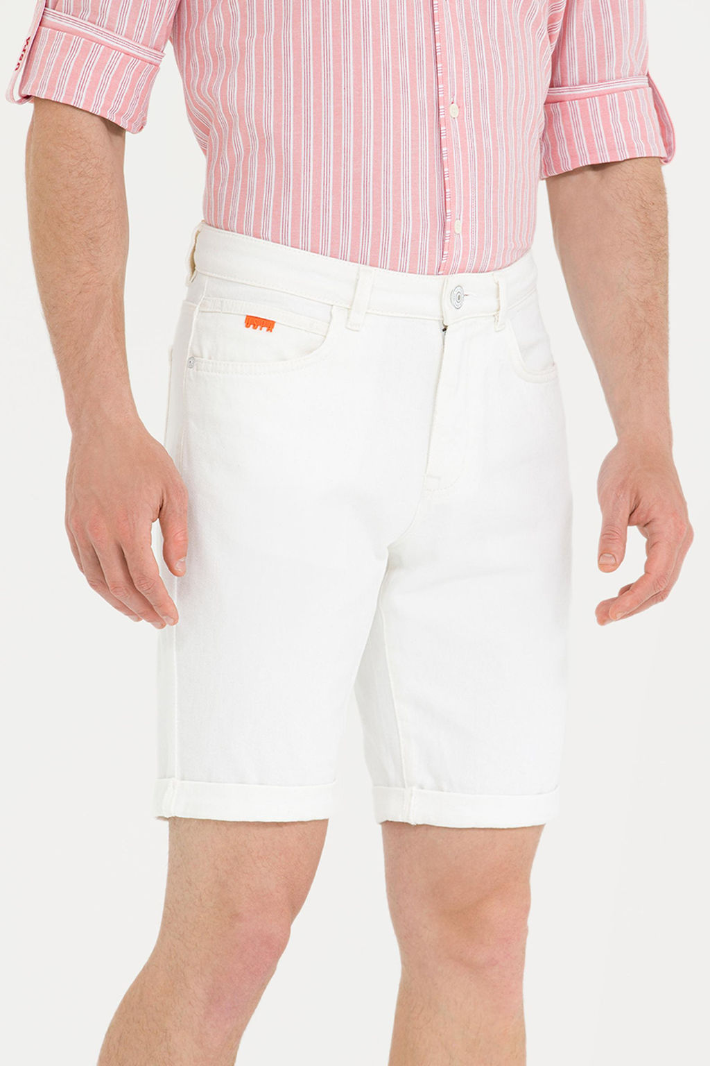 U. S. Polo Assn Мужские белые джинсовые шорты - U.s. polo assn фото 5